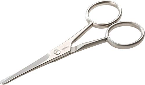 REMOS Nasal Hair Scissors with Serrated Edge or Trimming Nasal and Ear Hair