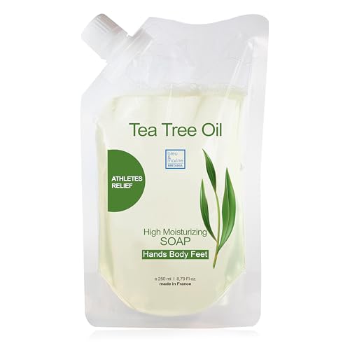 Antibacterial Hand Cleansing Disinfectant Gel Tea Tree Antifungal Body Wash Tea Tree Face Anti Acne Shower Gel Bath Soap Shampoo Feet fungal nail treatment Hand Wash - REFILL 7.59 Fl oz 250 ml