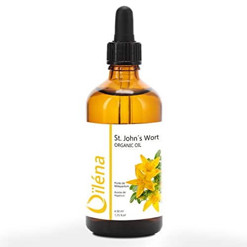 St. John's Wort Oil 50 ml Red Elixir for Pain Relief Concentrated Pure Oil 100% Natural Hypericum Oil Cold Infused St John Wort Oil Hypericum perforatum