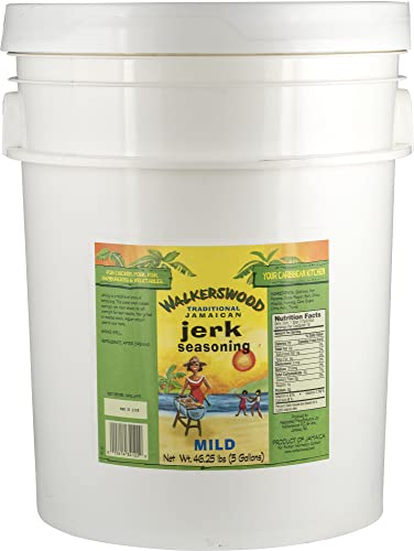 Walkerswood Traditional Jerk Seasoning, Mild Jamaican Jerk Seasoning, 50 Pounds