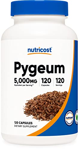 Nutricost Pygeum 5000mg, 120 Capsules - Veggie Capsules, Non-GMO, Gluten Free, Vegetarian Friendly