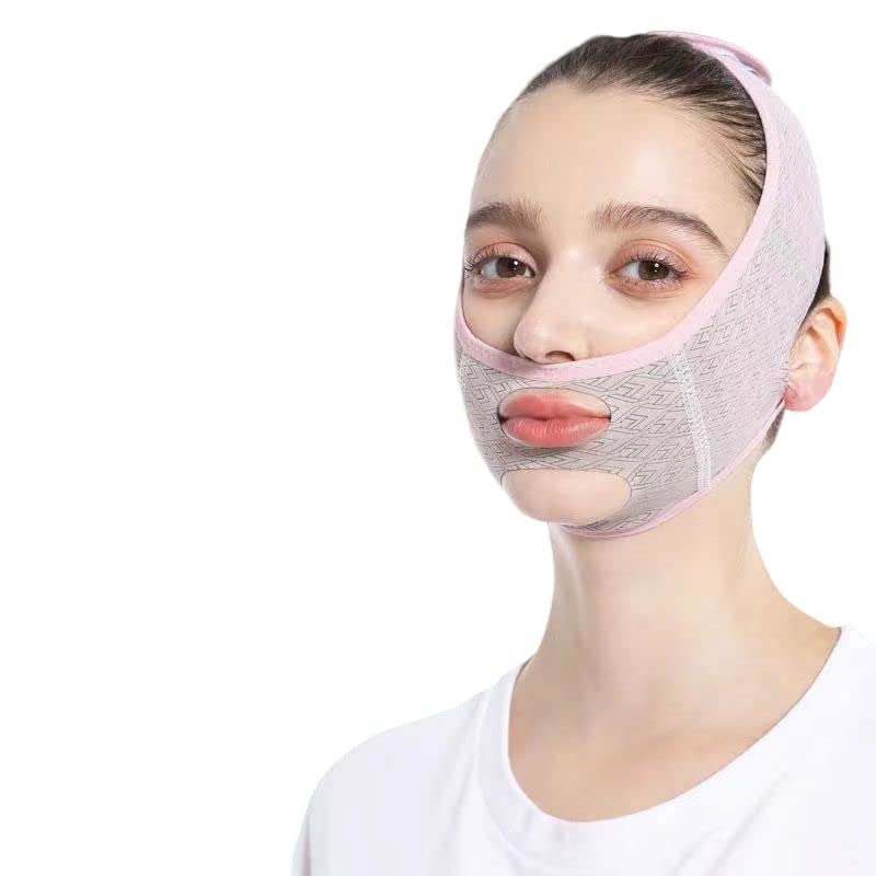 Beauty Face Sculpting Sleep Mask, V Line Shaping Face Masks, V Line lifting Mask Facial Slimming Strap - Double Chin Reducer, Chin Up Mask Face Lifting Belt, Face Tightening Chin Mask (1Pack)