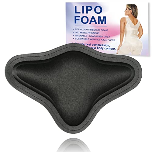 Lipo Foam Back Board, BBL Lumbar Molder, Lipo Board Post Surgery, BBL Post Surgery Supplies, Back Compression Lipo Foam Board, Tabla Moldeadora for BBL & Liposuction Post Surgery Recovery(Black)