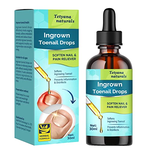 Ingrown Toenail Treatment, 30ml Professional Ingrown Toenail Drops, Ingrown Toenail Tool Softener Kit For Easy Trimming & Pain Reduction With Shea Butter & Clove Oil