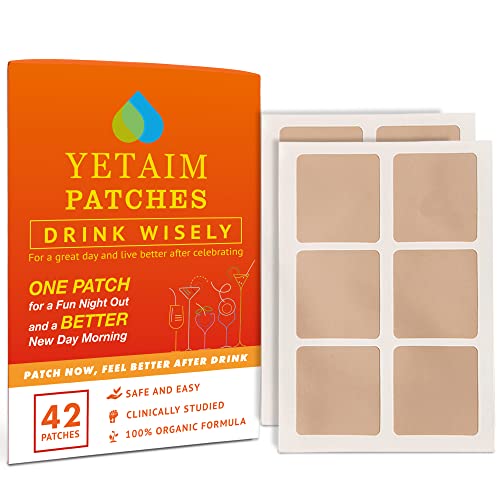 YETAIM Patches 42 Pack - Wake Up Refreshed & Enjoy Unforgettable Nights with Skin-Friendly Patches - 12 Natural Formulas for Enhanced Mornings, Orange