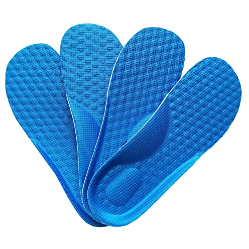 Kids Insoles Memory Foam Sport Children's Athletic Child Replacement Insole Shoe Sole Inserts for Children 2 Pairs (22CM Little kids13-3)